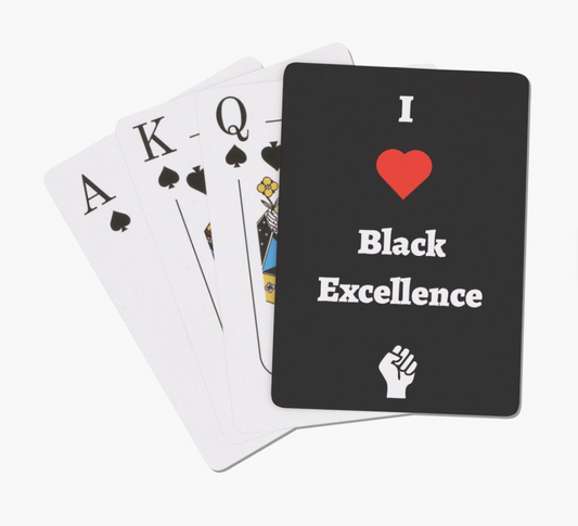 'I love Black Excellence' Playing Cards